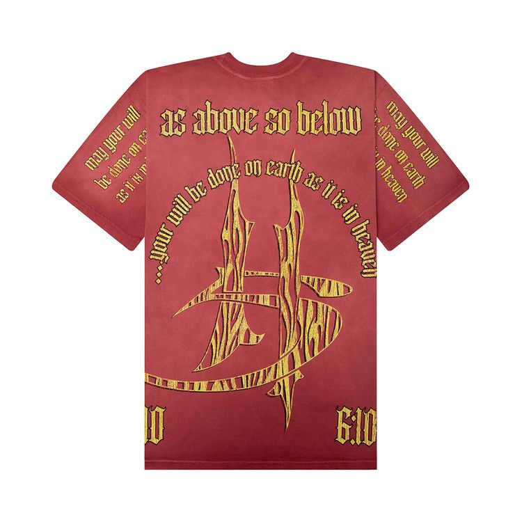 Hellstar As Above So Below T-Shirt 'Red'