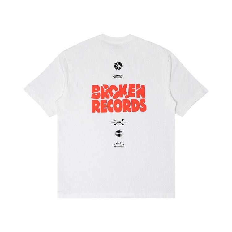 Air Jordan Broken Records Graphic Tee 'White/Infrared 23'