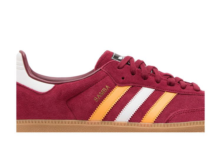 adidas Samba OG 'Collegiate Burgundy Yellow'