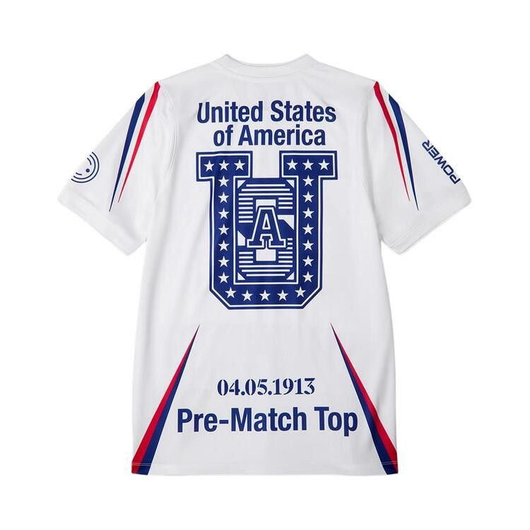 Nike USA x V.A.A. Academy Pro Short-Sleeve Top 'White/Deep Royal Blue'