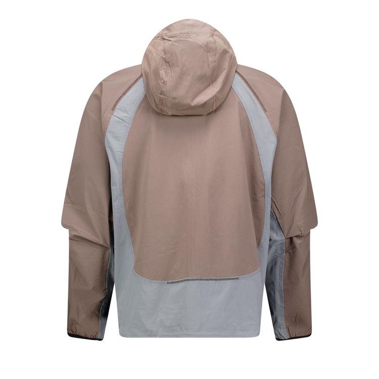 Nike Dri-FIT Woven Color Block Windrunner Loose Jacket 'Cave Stone/Cool Grey/Black'