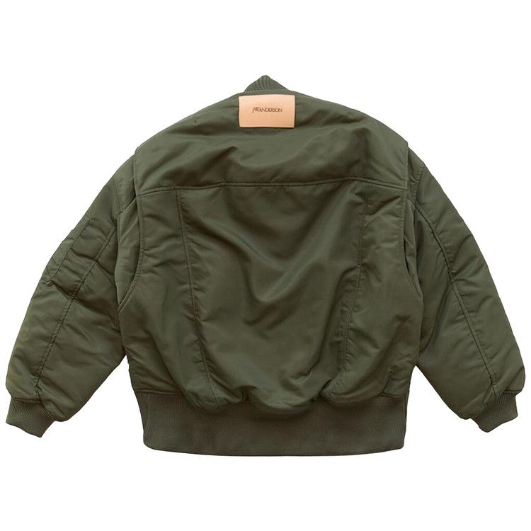 JW Anderson Oversized Curved Hem Bomber Jacket 'Green'