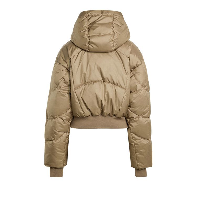 Adidas x Stella McCartney Cropped Padded Winter Jacket 'Brown Moss'