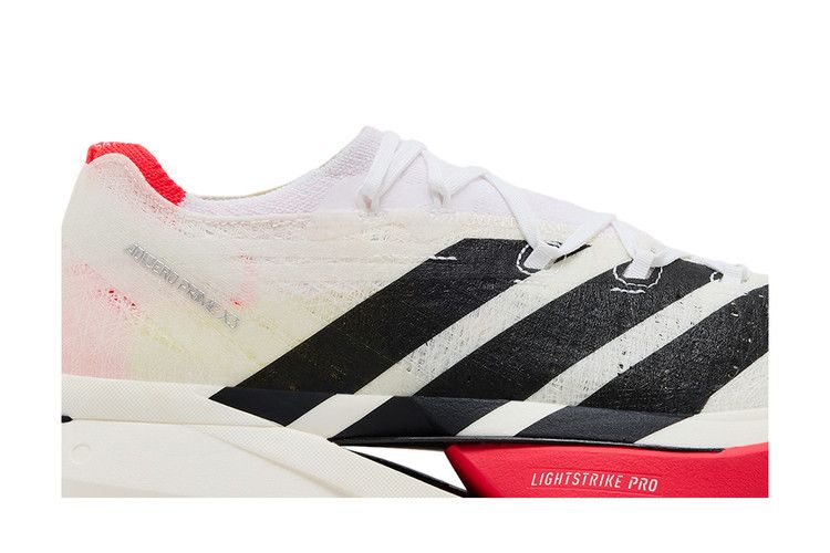adidas Adizero Prime X 3.0 Strung 'White Black Lucid Red'