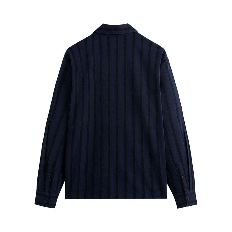 Kith Long-Sleeve Poplin Boxy Collared Overshirt 'Nocturnal'