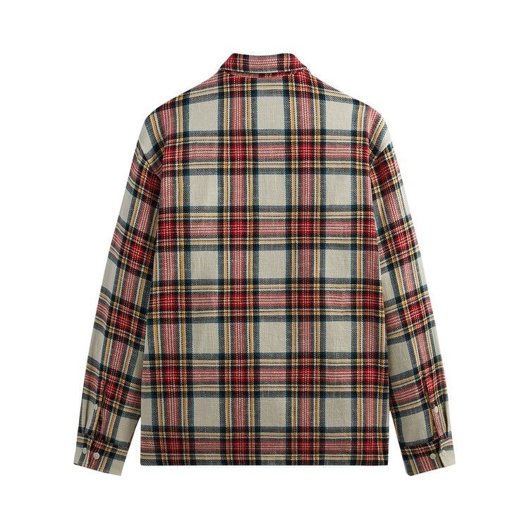 Kith Plaid Boxy Collared Overshirt 'Fame'