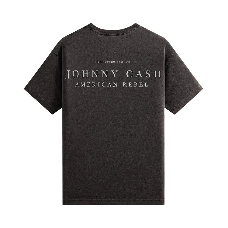 Kith Records For Johnny Cash American Flag Vintage Tee 'Black'