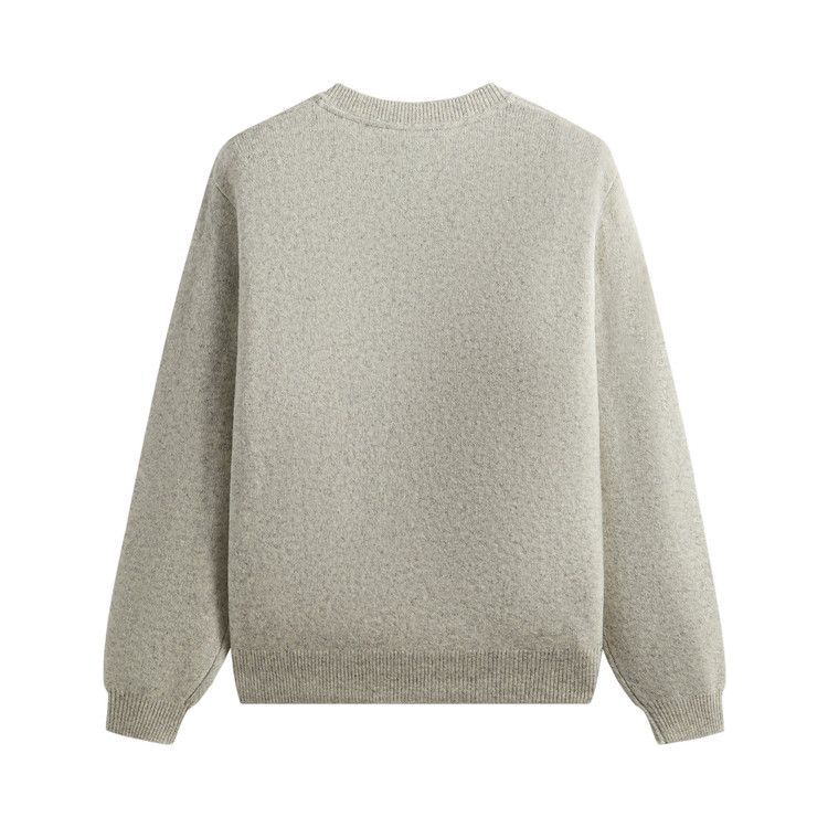 Kith Boucle Harmon Henley Sweater 'Light Heather Grey'