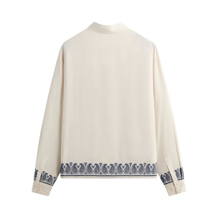 Kith Cupro Linen Zip Front Sanford Shirt 'Silk'