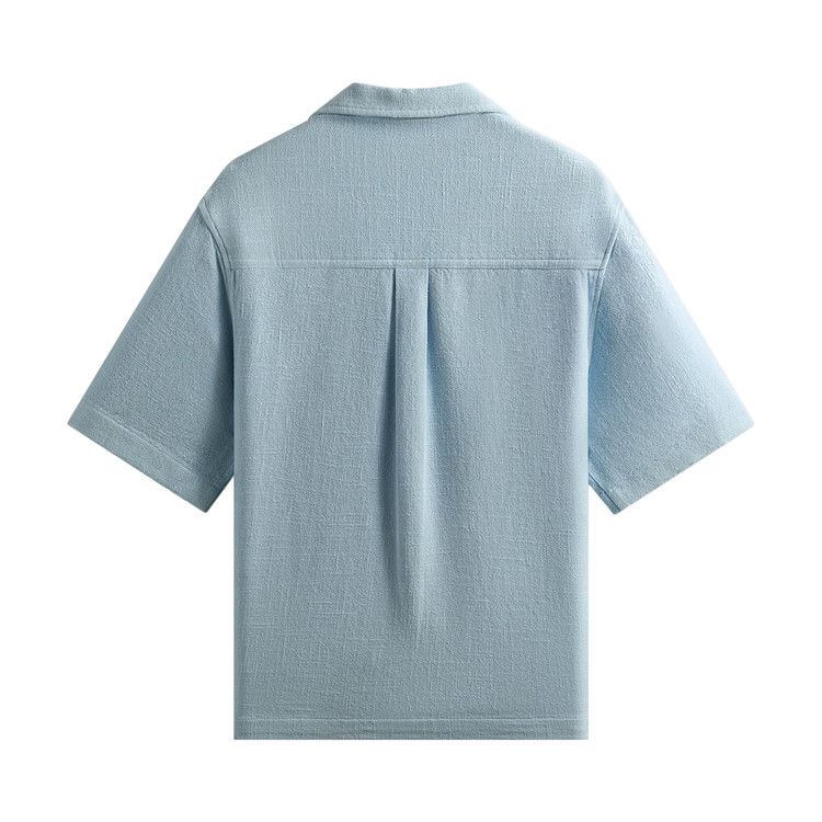 Kith Soft Woven Cropped Beckham Camp Collar Shirt 'Light Indigo'