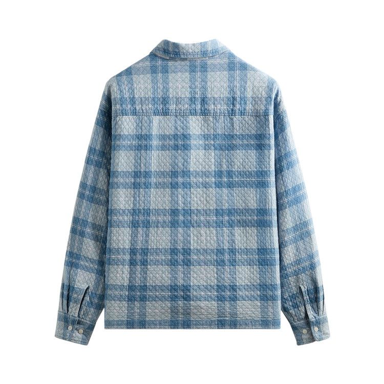 Kith Washed Indigo Plaid Henson Shirt 'Light Indigo'
