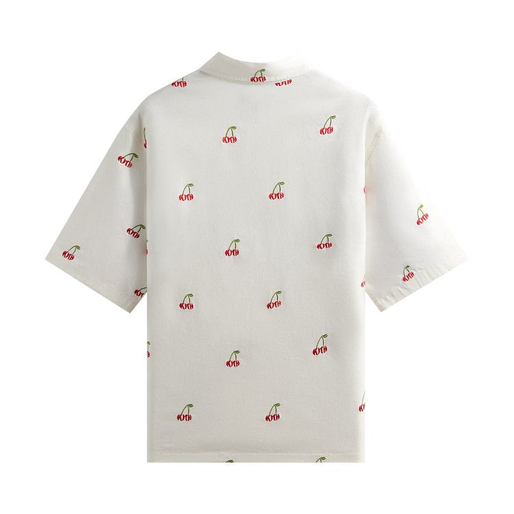 Kith Embroidered Cherry Oxford Cotton Harvey Shirt 'Sandrift'