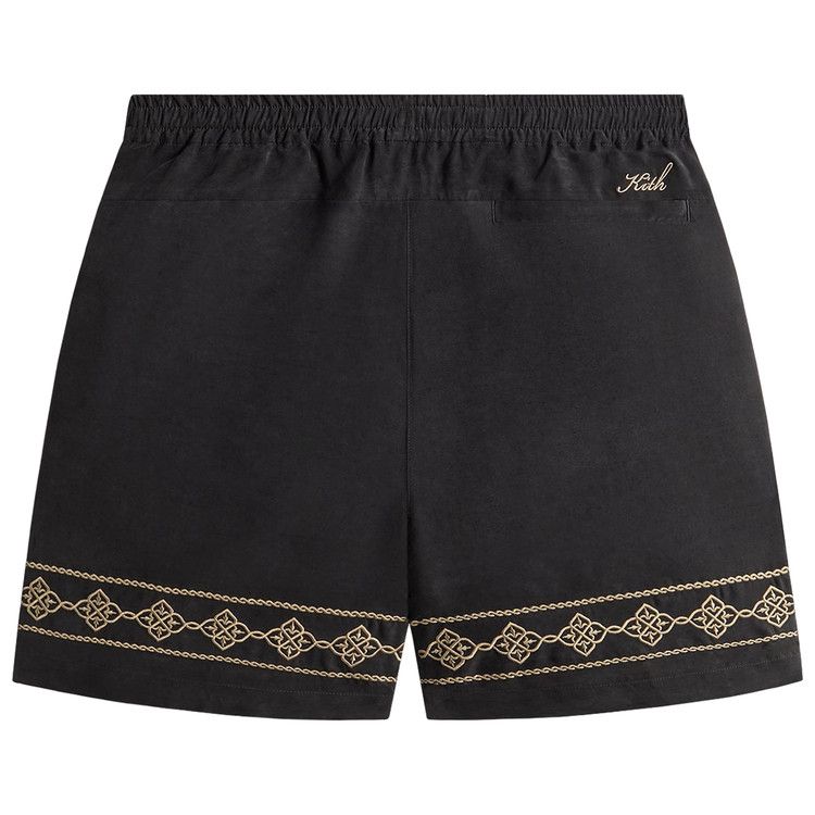 Kith Cupro Linen Cedar Short 'Black'