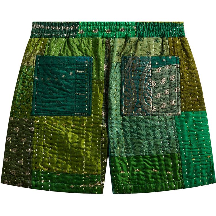 Kith &Kin Tal Patchwork Short 'Green/Multicolor'
