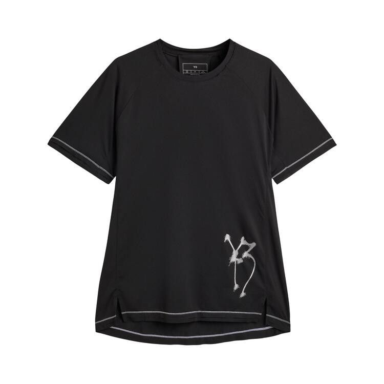 Yohji Yamamoto Pour Homme x Adidas GFX Run Short-Sleeve Tee 'Black'