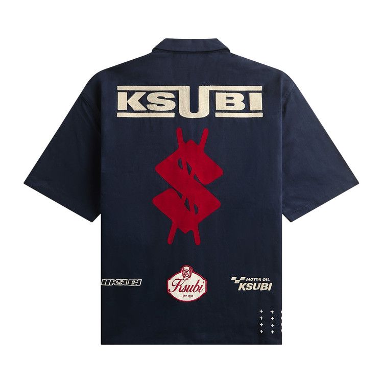 Ksubi Zoom Boiler Short Sleeve Shirt 'Navy'