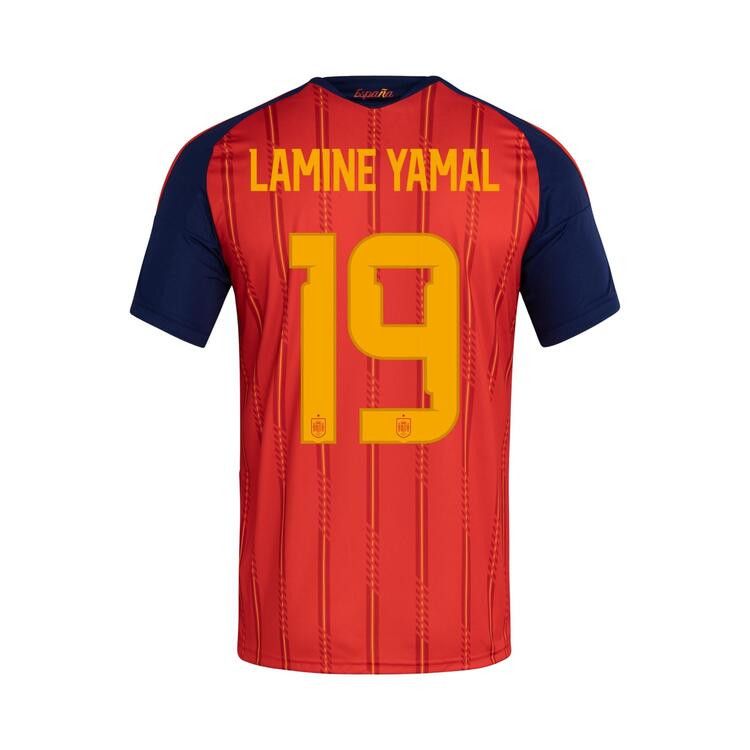 Adidas Spain 26 Home Yamal Jersey 'Vivid Red/Soccr-Seu-Snx'