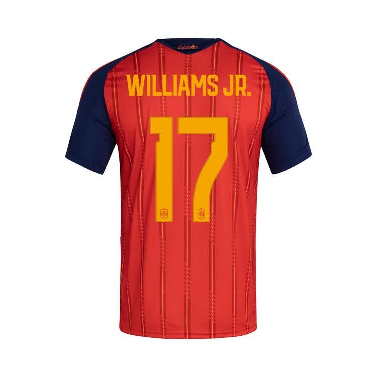 Adidas Spain 26 Home Williams Jr Jersey 'Vivid Red'