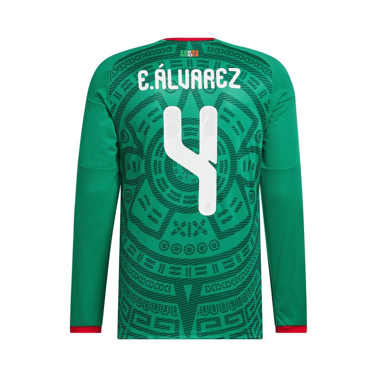 Adidas Mexico 26 Home Alvarez Long-Sleeve Jersey 'Bold Green'