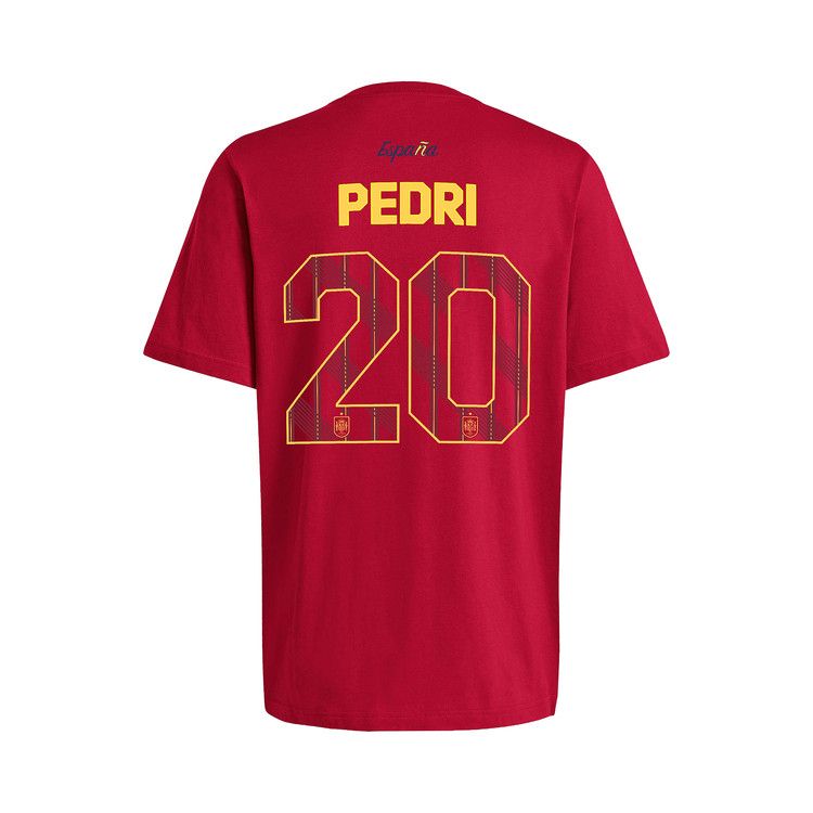 Adidas World Cup 26 N&N Tee Pedri 20 'Team Power Red/Soccr-Seu-Snx'