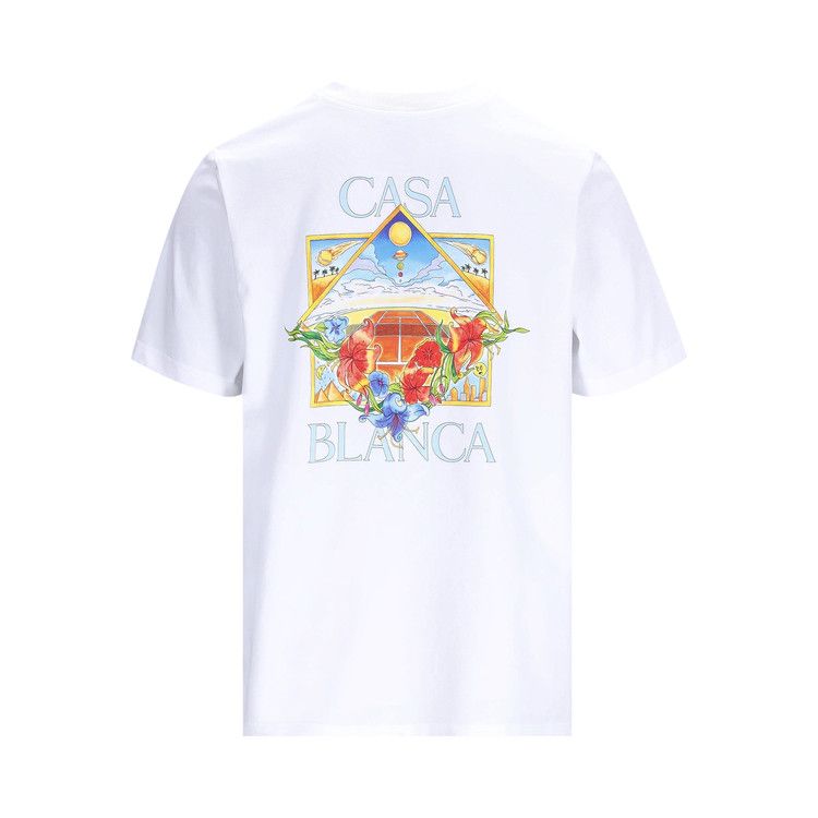 Casablanca Tennis Landscape Classic T-Shirt 'White'