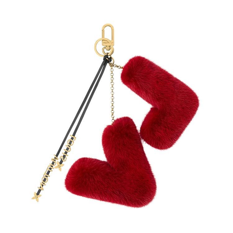 Louis Vuitton LV Initials Key Holder And Bag Charm 'Red'