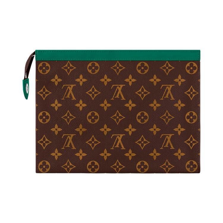 Louis Vuitton Pochette Voyage MM 'Borneo Green/Brown Monogram Canvas'
