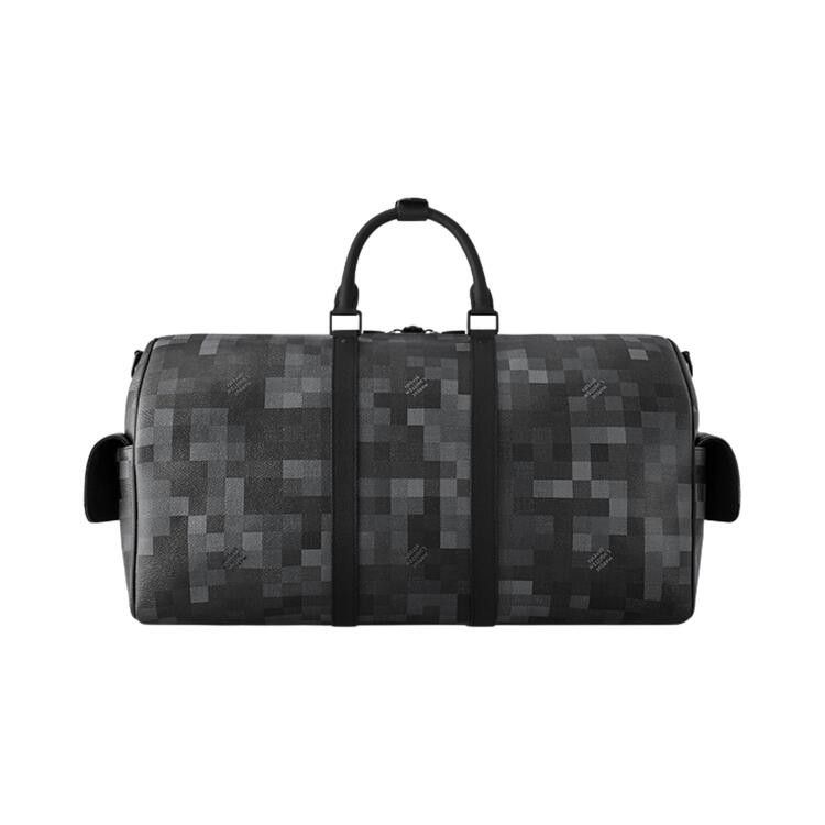 Louis Vuitton Keepall Bandouliere 50 'Black Damoflage Black Canvas'