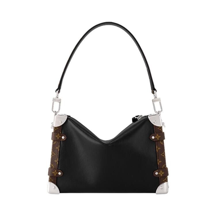 Louis Vuitton Side Trunk Vibe MM 'Black Calf Leather'