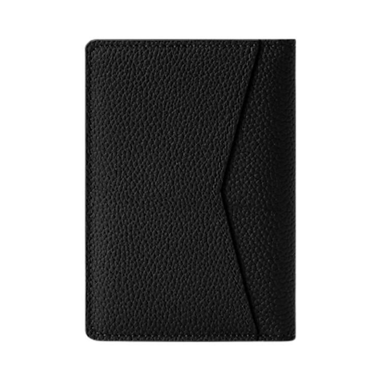 Louis Vuitton Pocket Organizer 'Black Waxy Calfskin Leather'