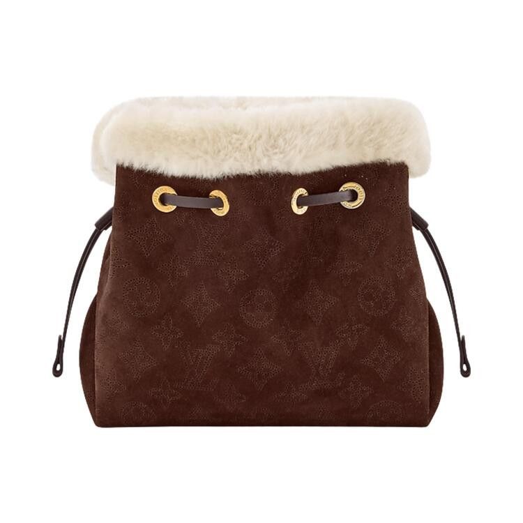 Louis Vuitton Bella 'Chocolate Brown Suede Calfskin Leather And Shearling'