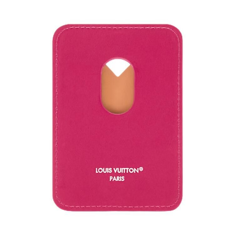 Louis Vuitton Magnetic Card Holder 'Rose Pondichery Monogram Canvas'