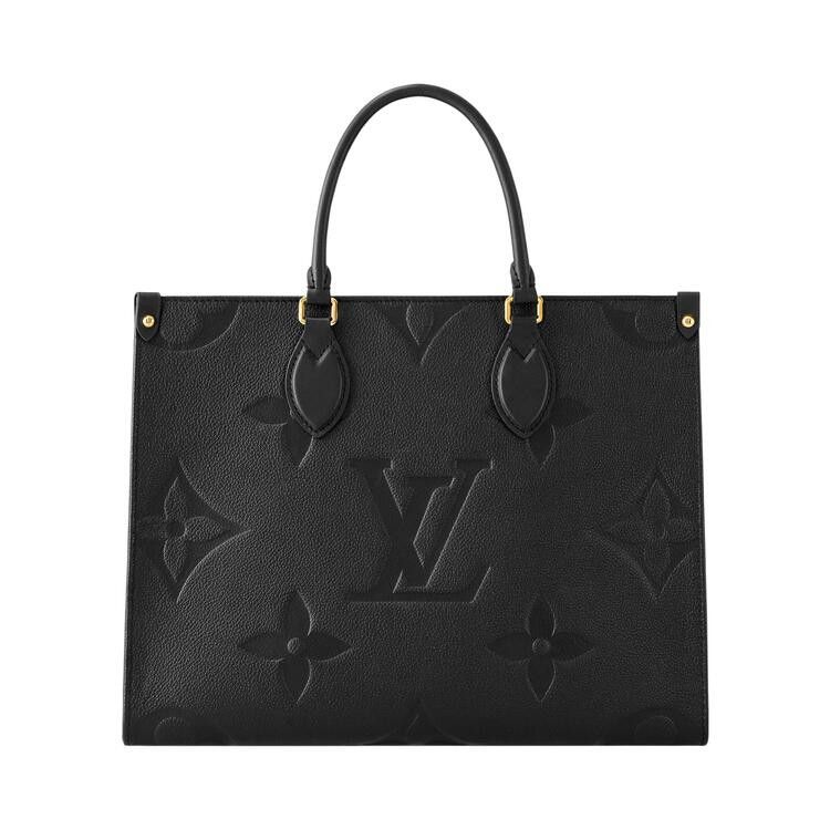 Louis Vuitton Onthego MM 'Black Monogram Embossed Empreinte Cowhide Leather'