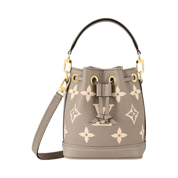 Louis Vuitton Nano Noe 'Tourterelle Gray/Cream Monogram Embossed Empreinte Cowhide Leather'