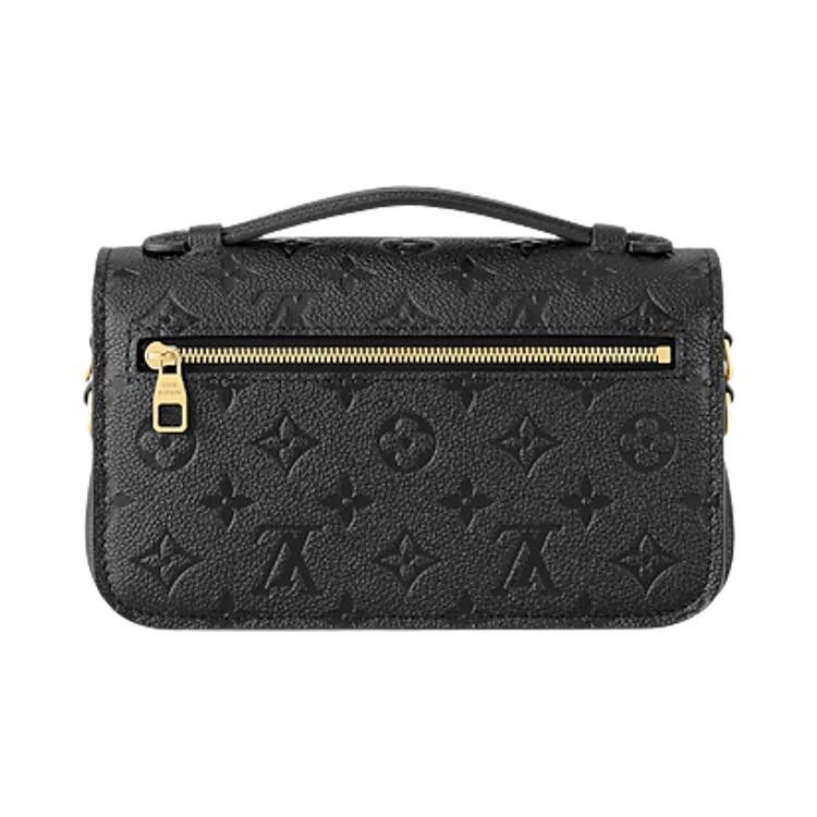 Louis Vuitton Pochette Metis East West 'Black Monogram Embossed Empreinte Cowhide Leather'