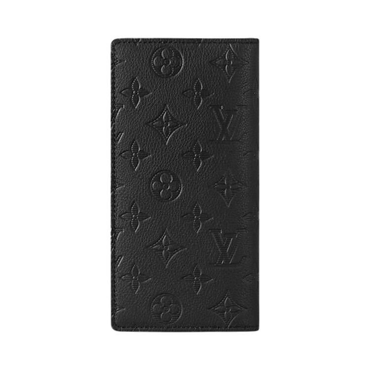 Louis Vuitton Brazza Wallet 'Black Monogram Shadow Calf Leather'