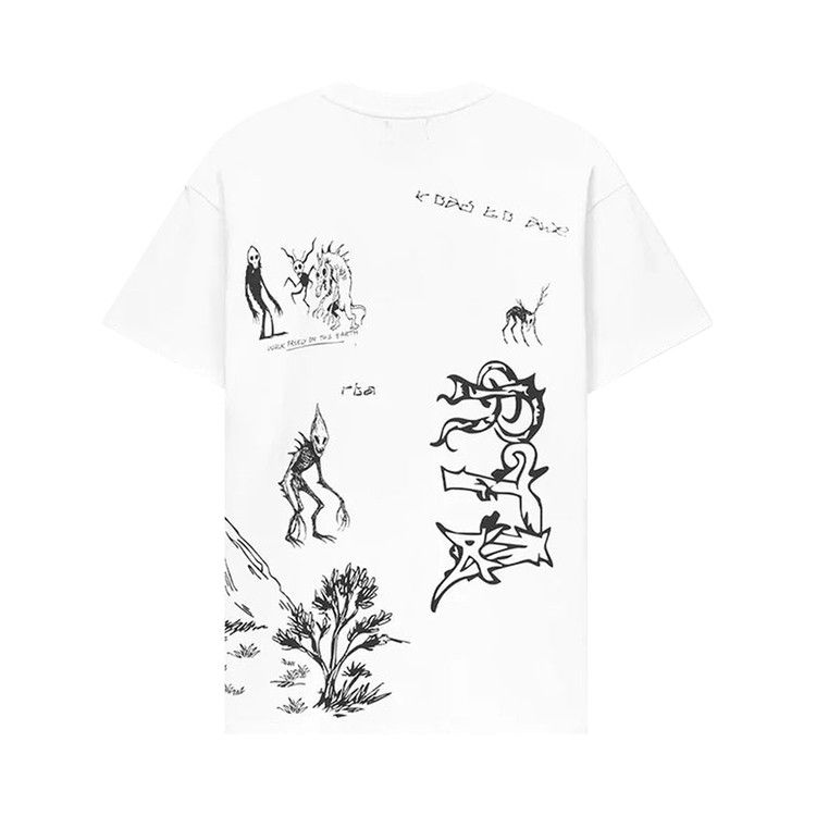 RtA Colin Oversized Short-Sleeve Tee 'White Creature Scenery'