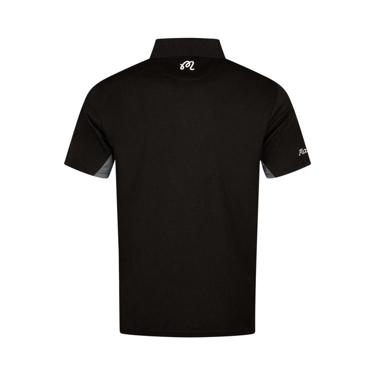 Malbon Paneled Performance Pique Shirt 'Black/Charcoal'