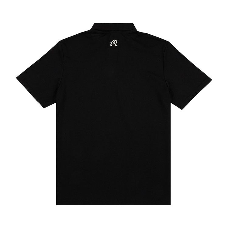 Malbon Evergreen Block Placket Polo 'Black'