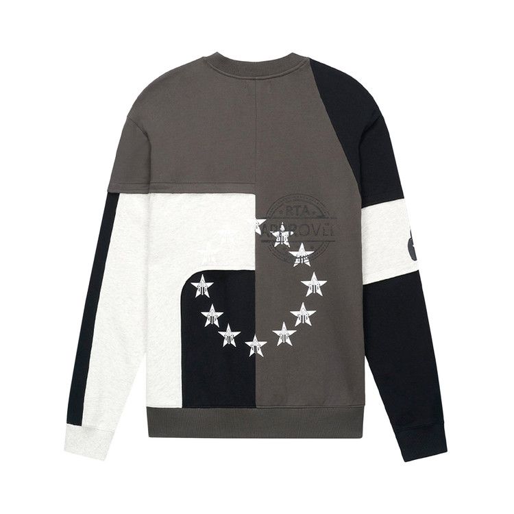 RtA Charles Sweatshirt 'Black/White/Grey Patchwork'