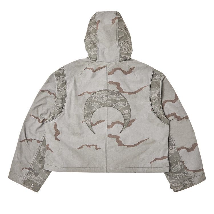 Marine Serre Regenerated Camo Bomber Jacket 'Dark Grey'