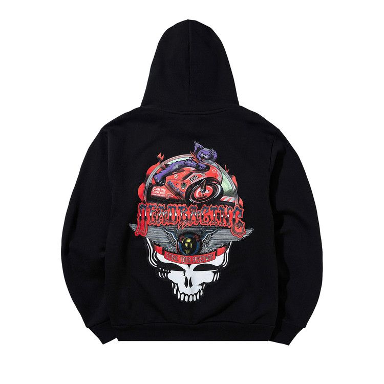 Market x GD Stealie Moto Bear Hoodie 'Black'