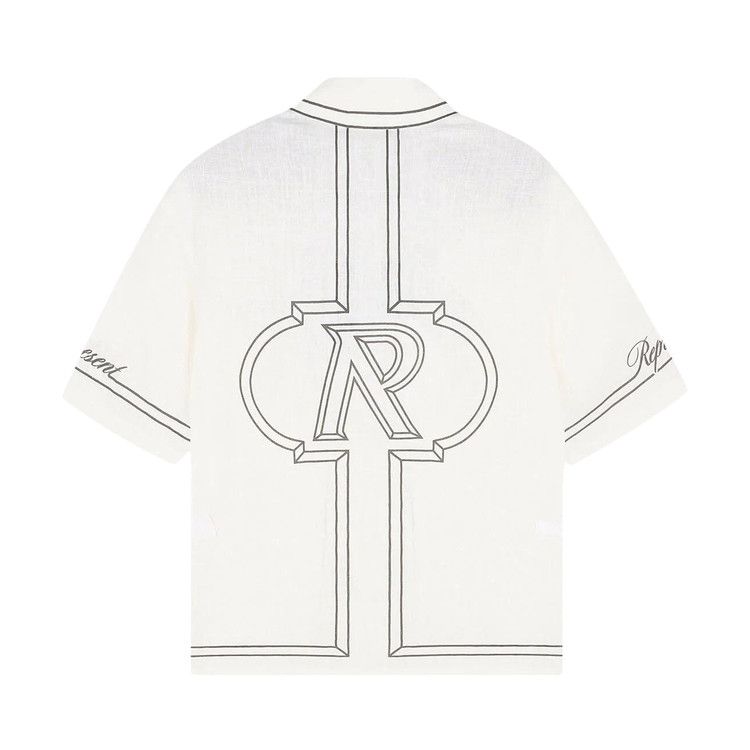 Represent Clo Border Shirt 'Whisper White'