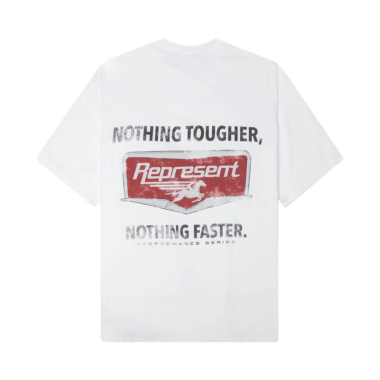 Represent Clo Nothing Faster T-Shirt 'Flat White'