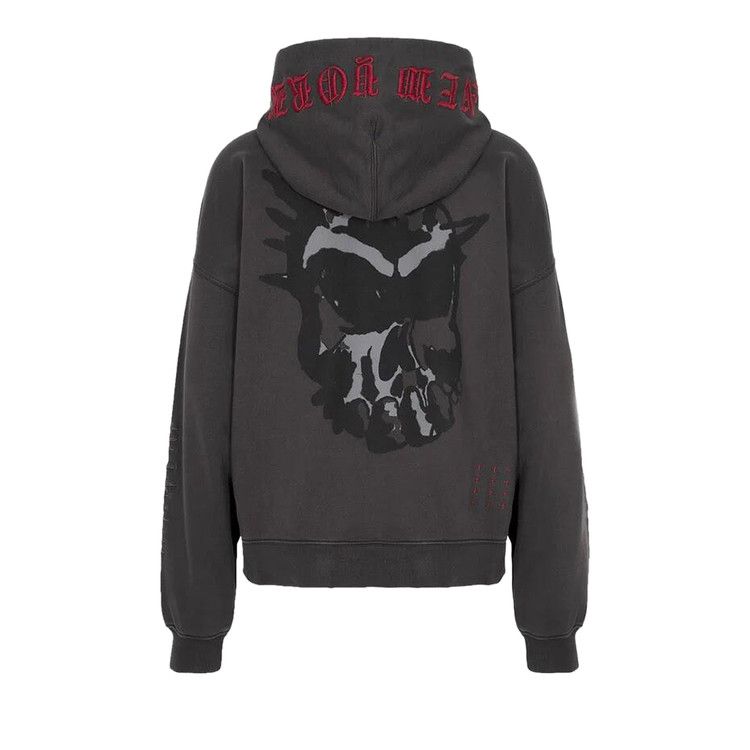 Ksubi Graff Ekcess Zip Thru Hoodie 'Faded Black'
