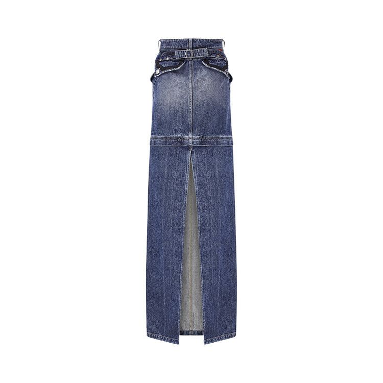 Martine Rose Zip Off Denim Skirt 'Noughties Wash'