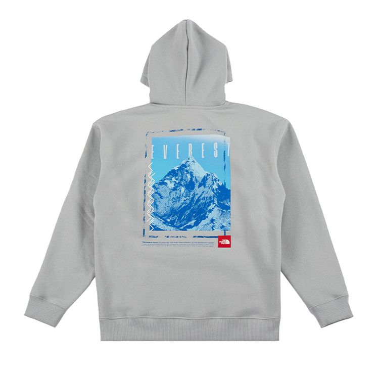 The North Face Red Box Everest Heavyweight Hoodie 'High Rise Grey'