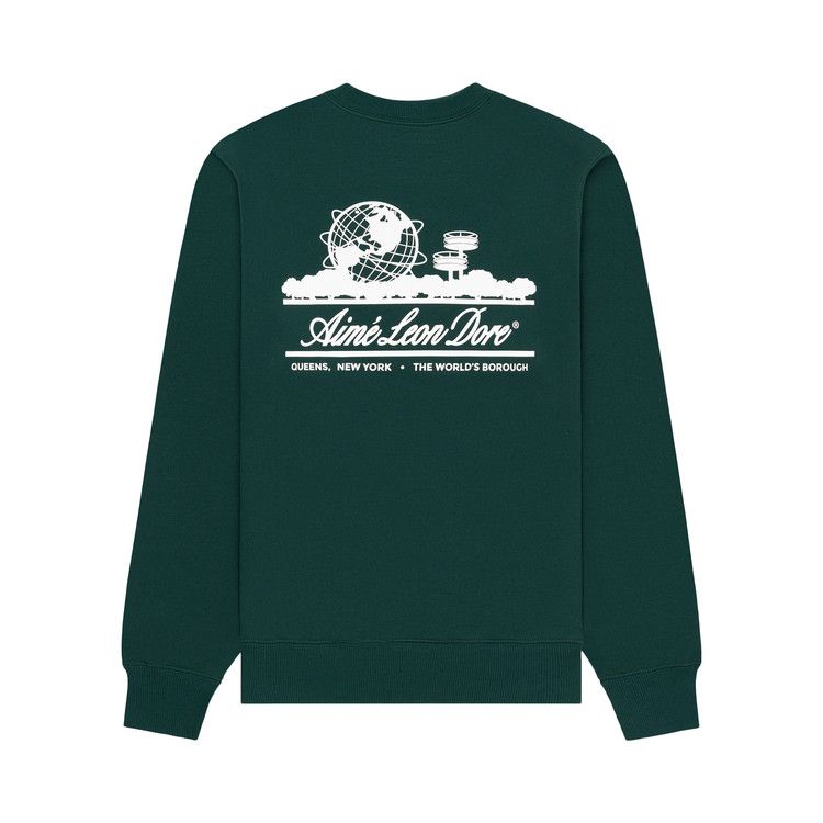 Aimé Leon Dore Unisphere Crewneck Sweatshirt 'Botanical Green'