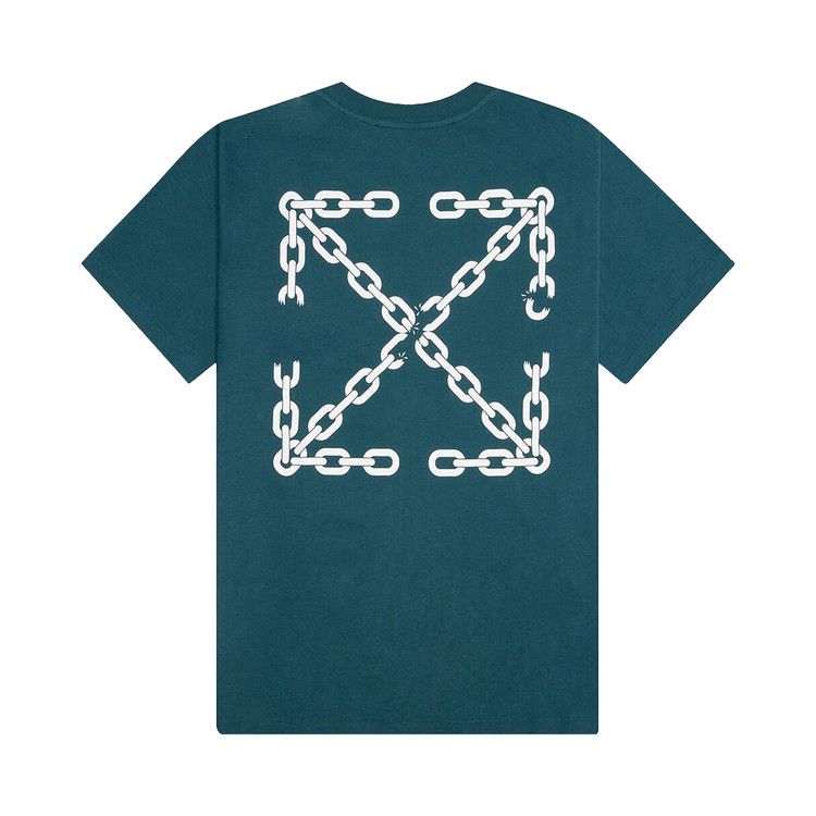 Off-White Chain Arrow Slim Short-Sleeve Tee 'Duck Green'