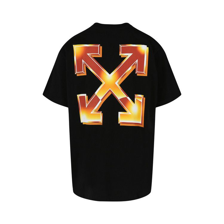 Off-White Arrows Print Crewneck Tee 'Black/Orange'